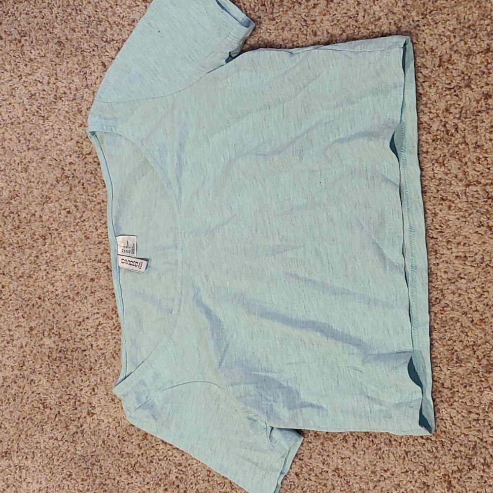Blue crop top